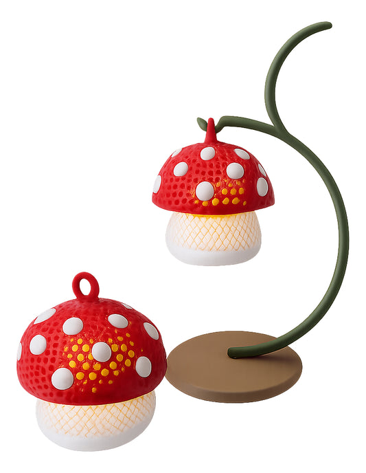 Luminária Decorativa Cogumelo Led Artesanal Com Lâmpada