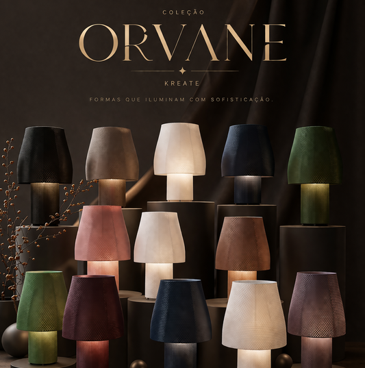 Luminárias COLEÇÃO ORVANE
Luminárias decorativas com design contemporâneo, acabamento texturizado e iluminação suave que transforma qualquer ambiente.
Disponíveis em cores sofisticadas, unem estética, aconchego e exclusividade em cada detalhe.