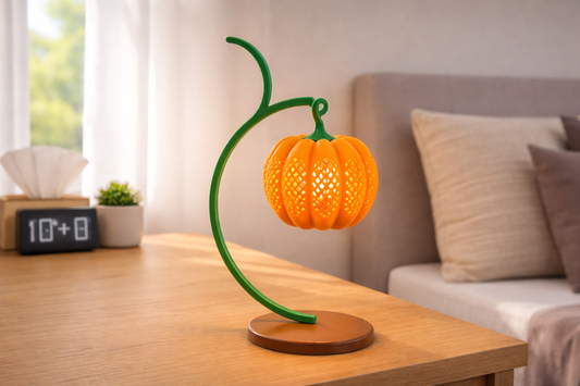 Luminária Decorativa de Abóbora Led Artesanal Com Lâmpada