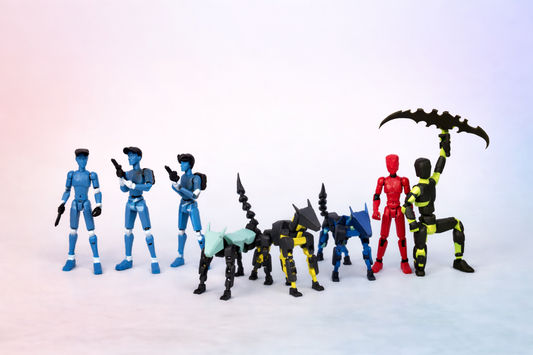 Boneco Articulado 3D: Tendência Criativa para Decoração e Colecionadores