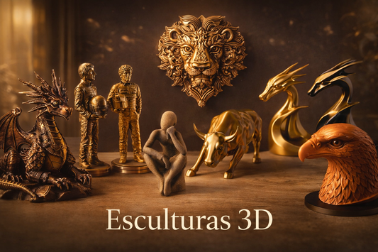 🧩 Esculturas e Bonecos 3D: A Nova Tendência em Decoração Criativa