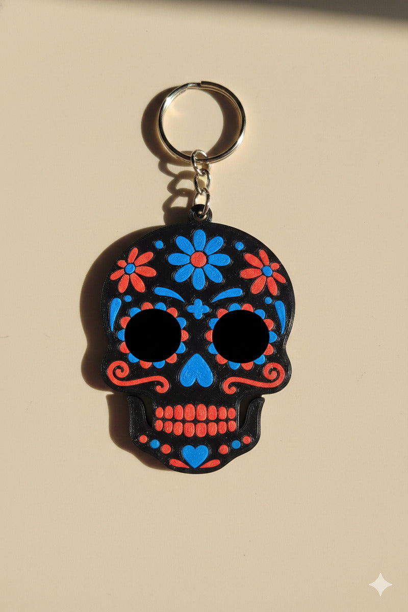 Chaveiro Caveira Mexicana -  1 Unidade