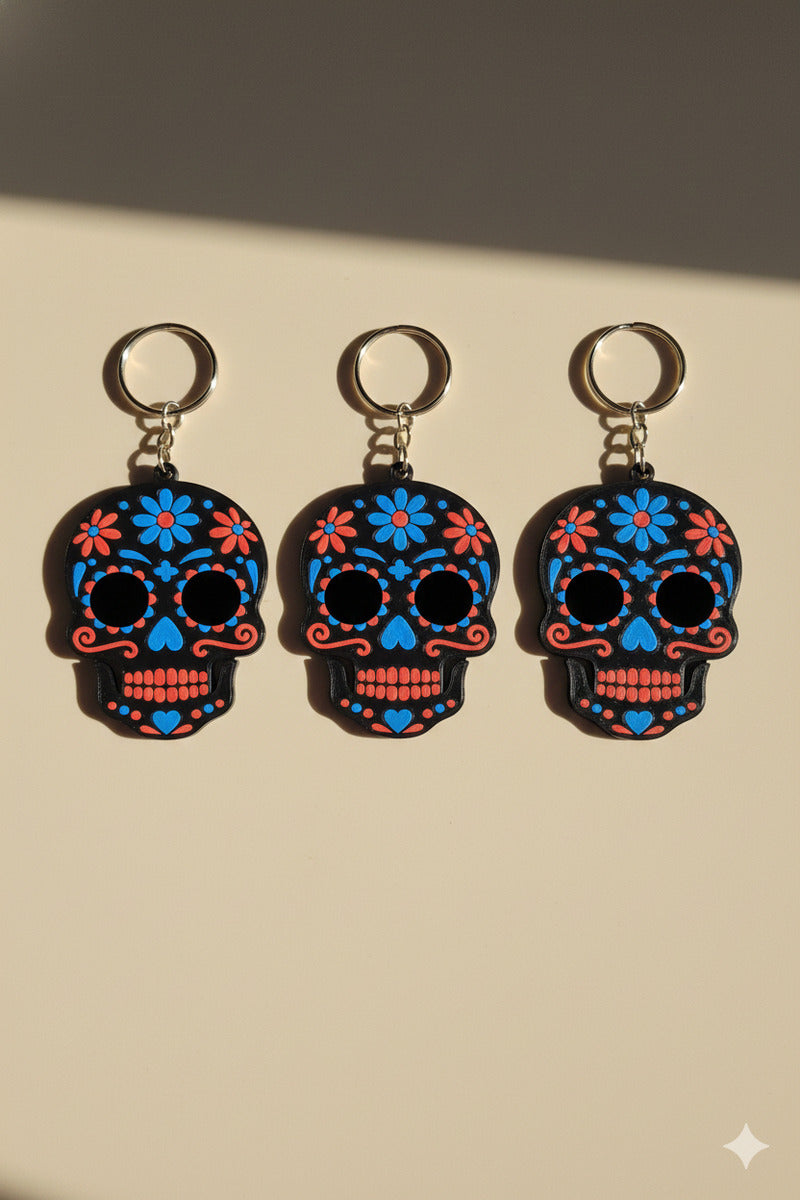 Mexican Skull Keychain - Kit 5 Units