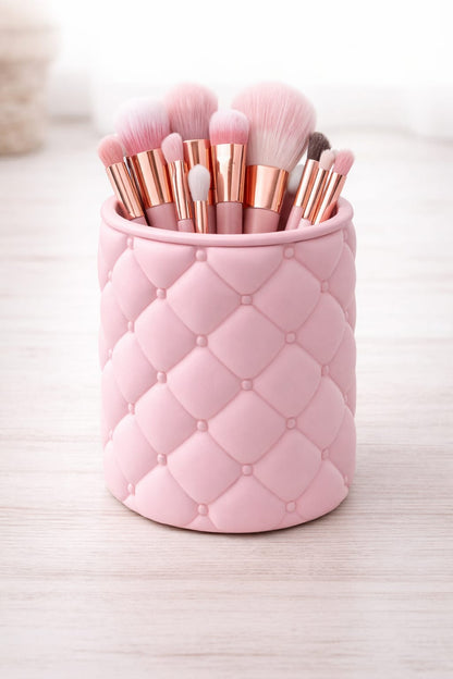 Kit 2 Porta Objeto Decorativo Rosa Em 3d Desenho De Almofada