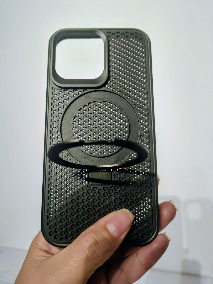 Capinha Compatível  iPhone 15 Pro Max Com Suporte Em Aro
