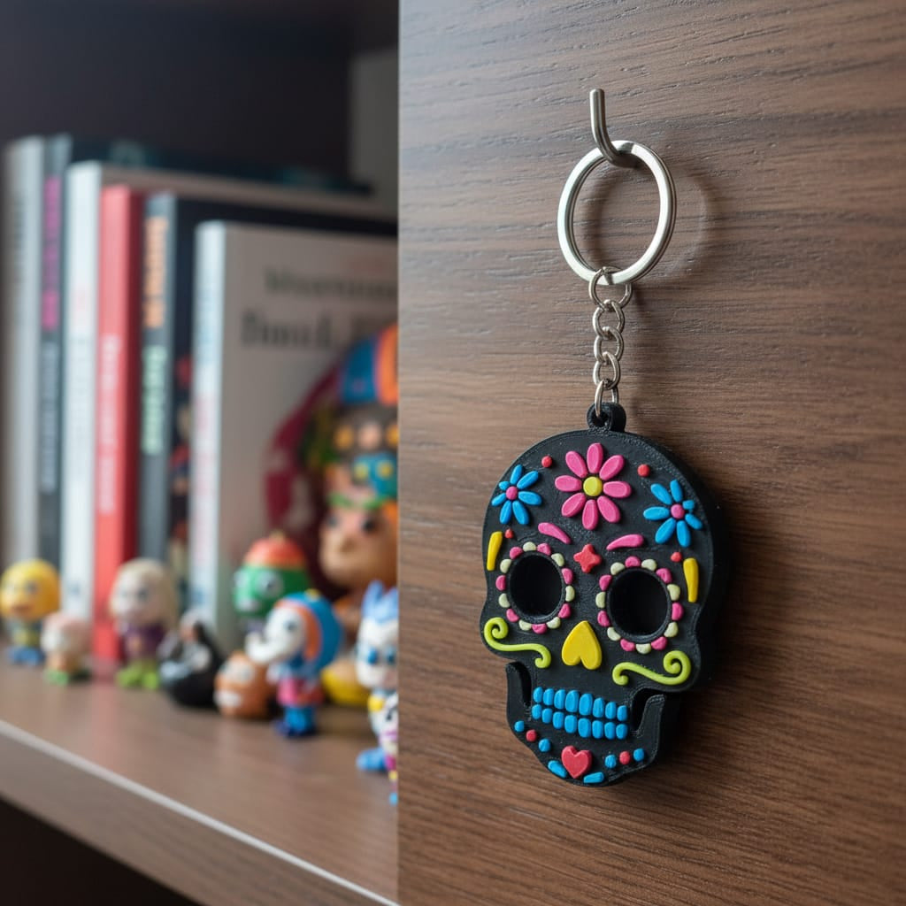 Mexican Skull Keychain - Kit 5 Units
