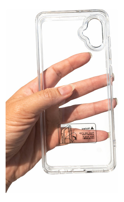 Capinha Case Galaxy A05 Transparente Cores Váriadas