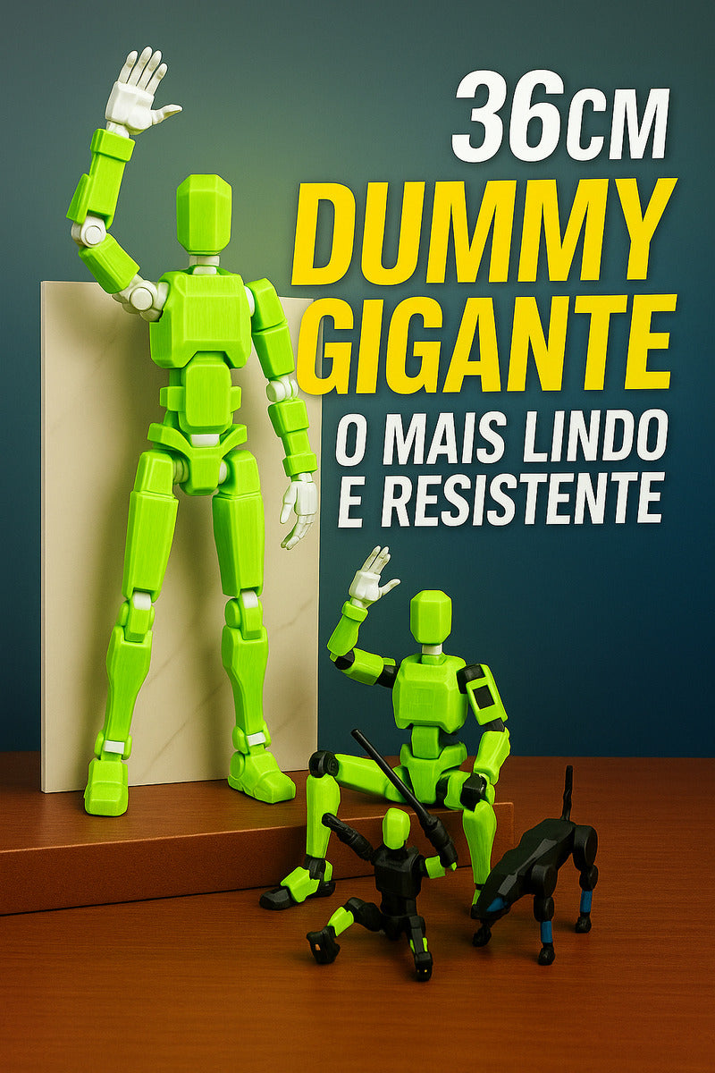 Boneco Dummy 13 Gigante Kit 3 Articulado 3d Figura De Açao