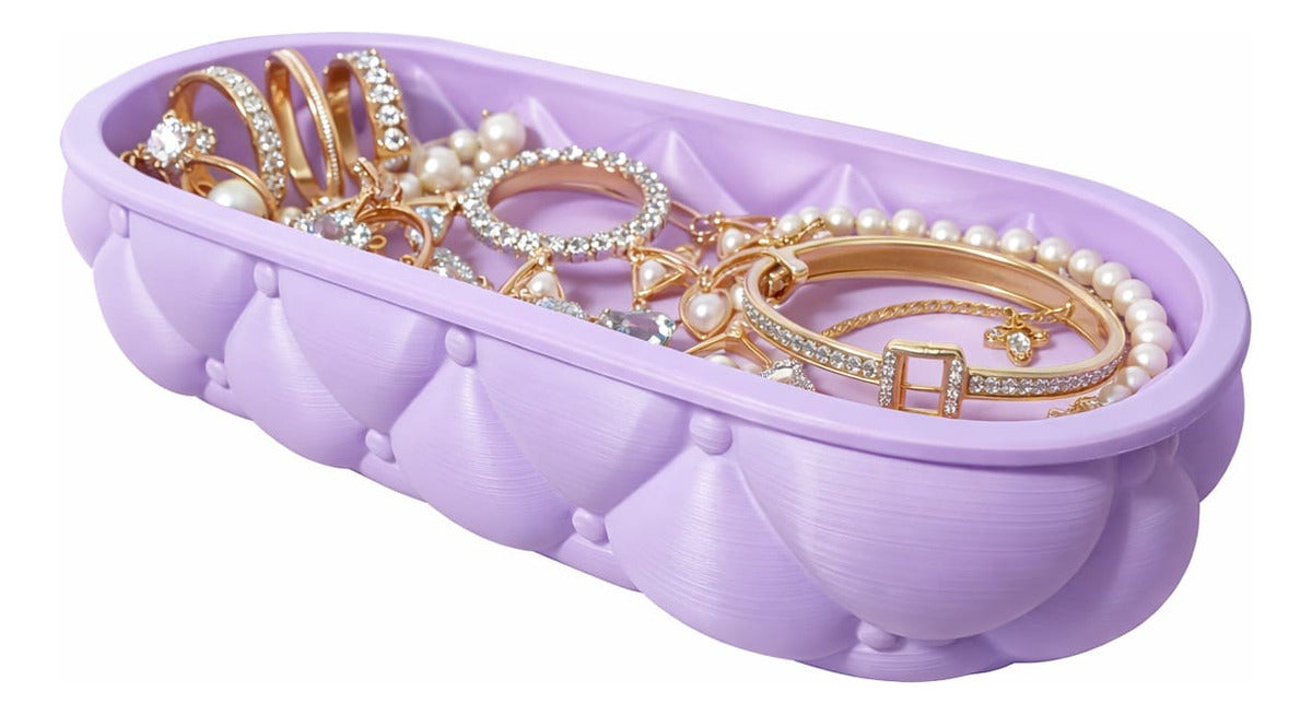 Kit 2 Porta Objeto Decorativo Rosa Em 3d Desenho De Almofada