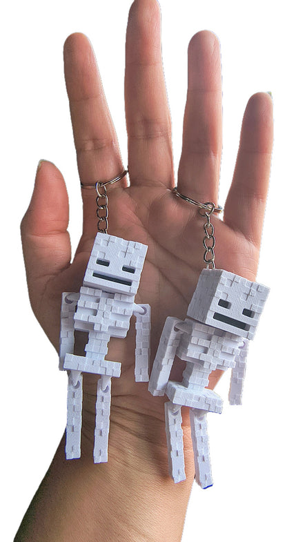 Chaveiro  Caveira Minecraft -1 Unidade