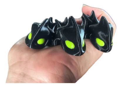 Toothless Dragon Keychain Kit - Articulated - 3 Units