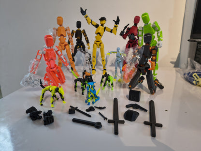 Boneco Dummy 13 Gigante Kit 3 Articulado 3d Figura De Açao