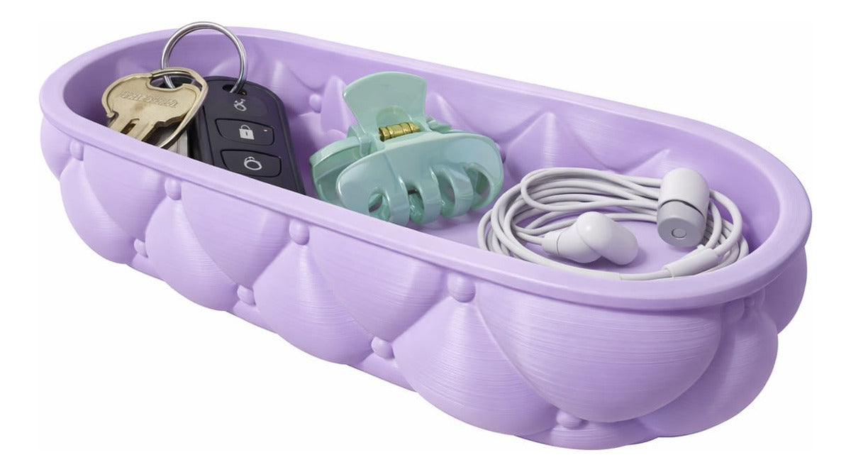 Kit 2 Porta Objeto Decorativo Rosa Em 3d Desenho De Almofada