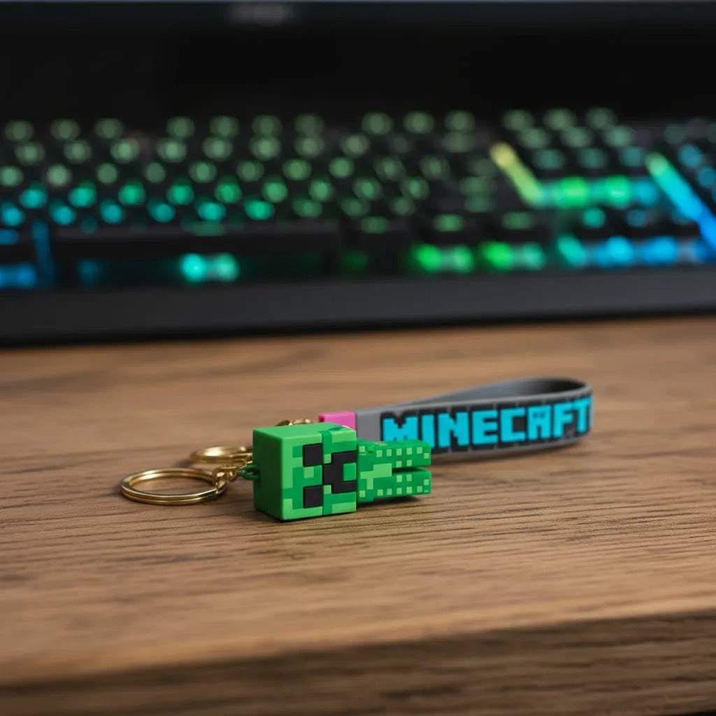 Minecraft 3D Rubber Keychain Kit 5x3