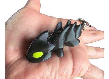 Toothless Dragon Keychain Kit - Articulated - 3 Units