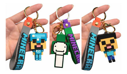 Minecraft 3D Rubber Keychain Kit 5x3