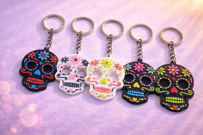 Kit caveira mexicana 5 unidades variadas