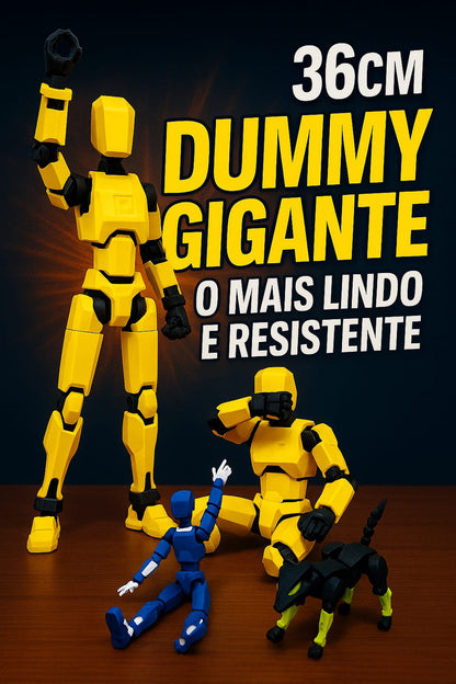 Boneco Dummy 13 Gigante Kit 3 Articulado 3d Figura De Açao
