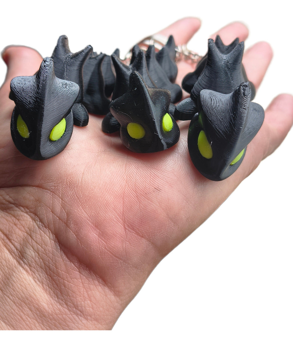Toothless Dragon Keychain Kit - Articulated - 3 Units