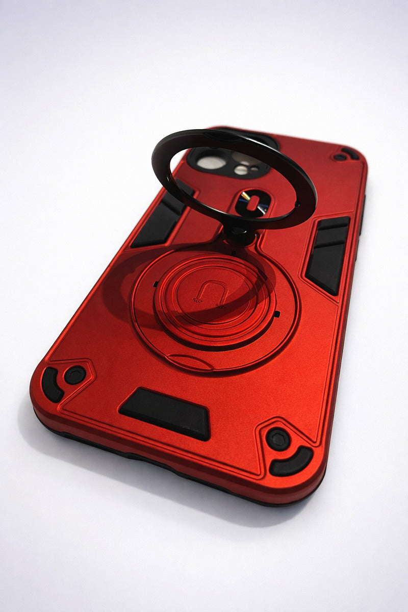 Capinha iPhone 13 Anti Impacto Com Anel Giratório E Alça