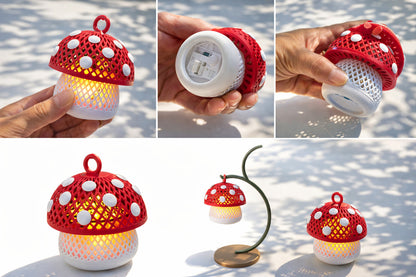 Handmade Mushroom LED Decorative Lamp with Bulb