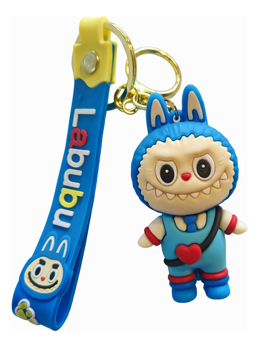 Chaveiro Labubu Emborrachado 3d 7cm X 4 Cm Kwai