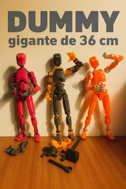 Boneco Dummy 13 Gigante Kit 3 Articulado 3d Figura De Açao