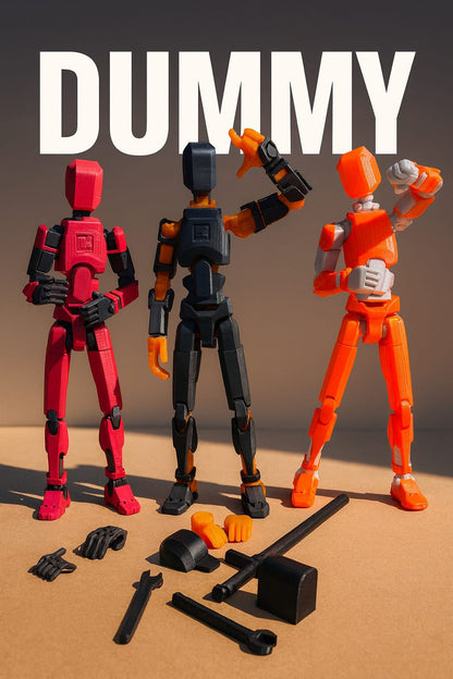 Boneco Dummy 13 Gigante Kit 3 Articulado 3d Figura De Açao