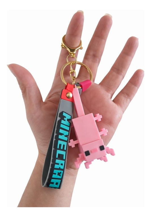 Chaveiro Minecraft Personagens Com Alça Emborrachada