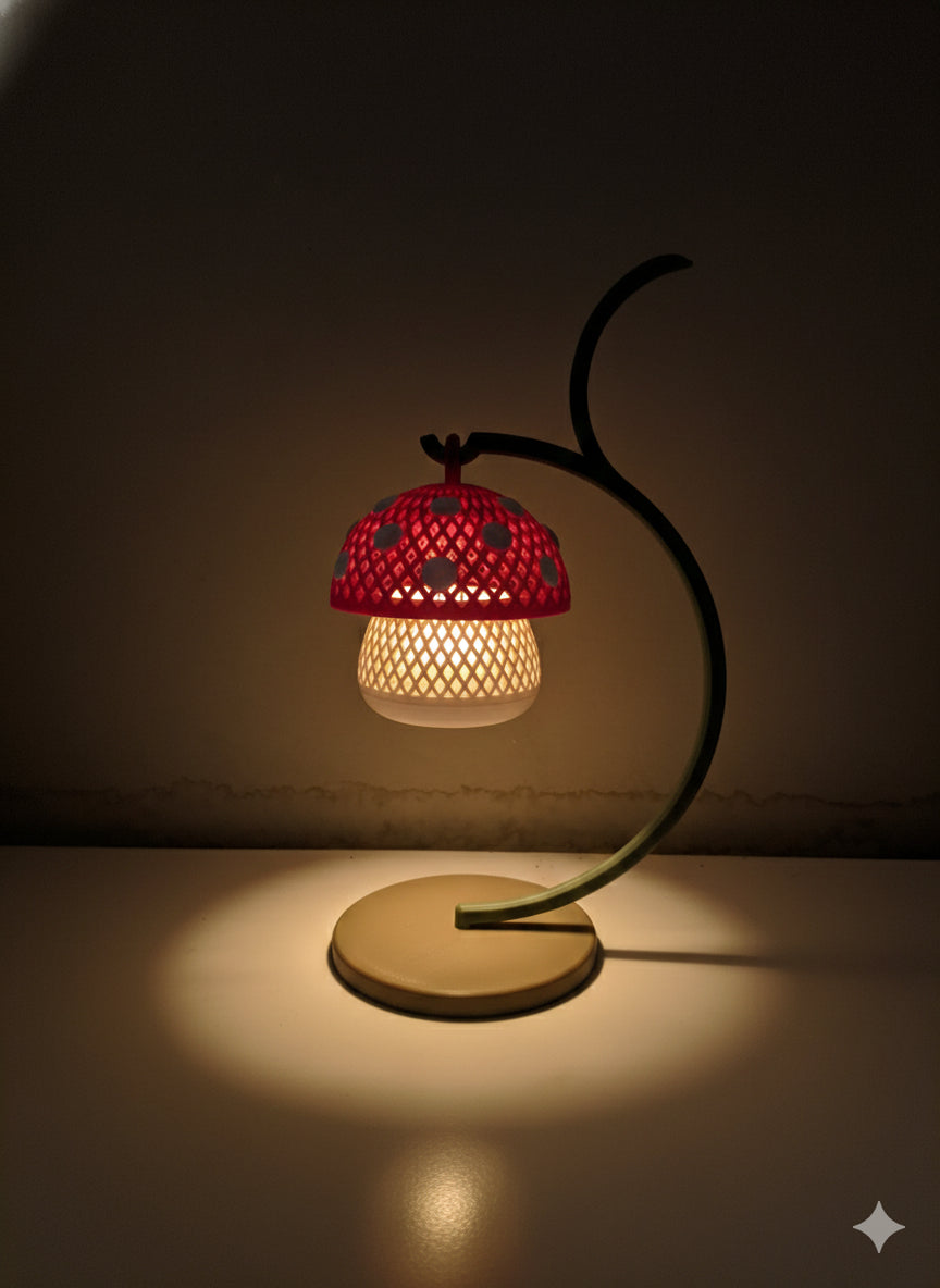 Handmade Mushroom LED Decorative Lamp with Bulb