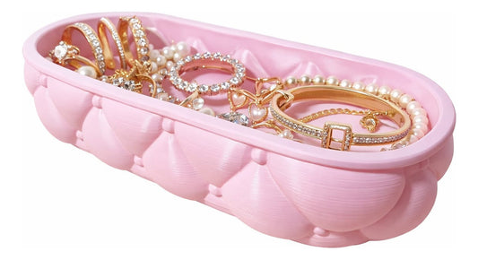 Set of 2 Decorative Pink 3D Cushion Design Object Holders