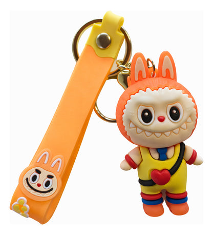 Labubu Rubberized 3D Keychain 7cm X 4cm Kwai