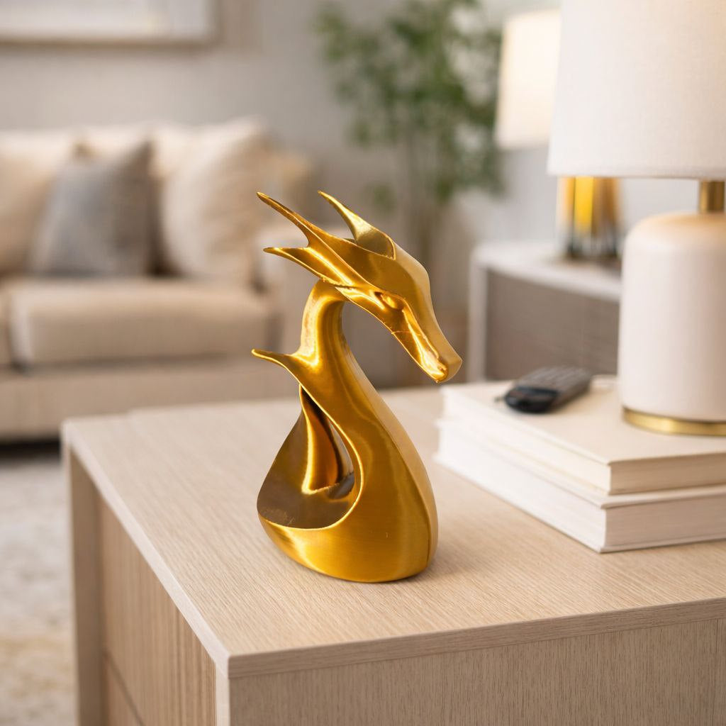 ESTATUA DE MESA DRAGAO MODERNO