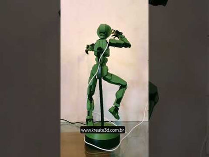 🤖✨ Luminária Dummy Articulada LED – 45 cm