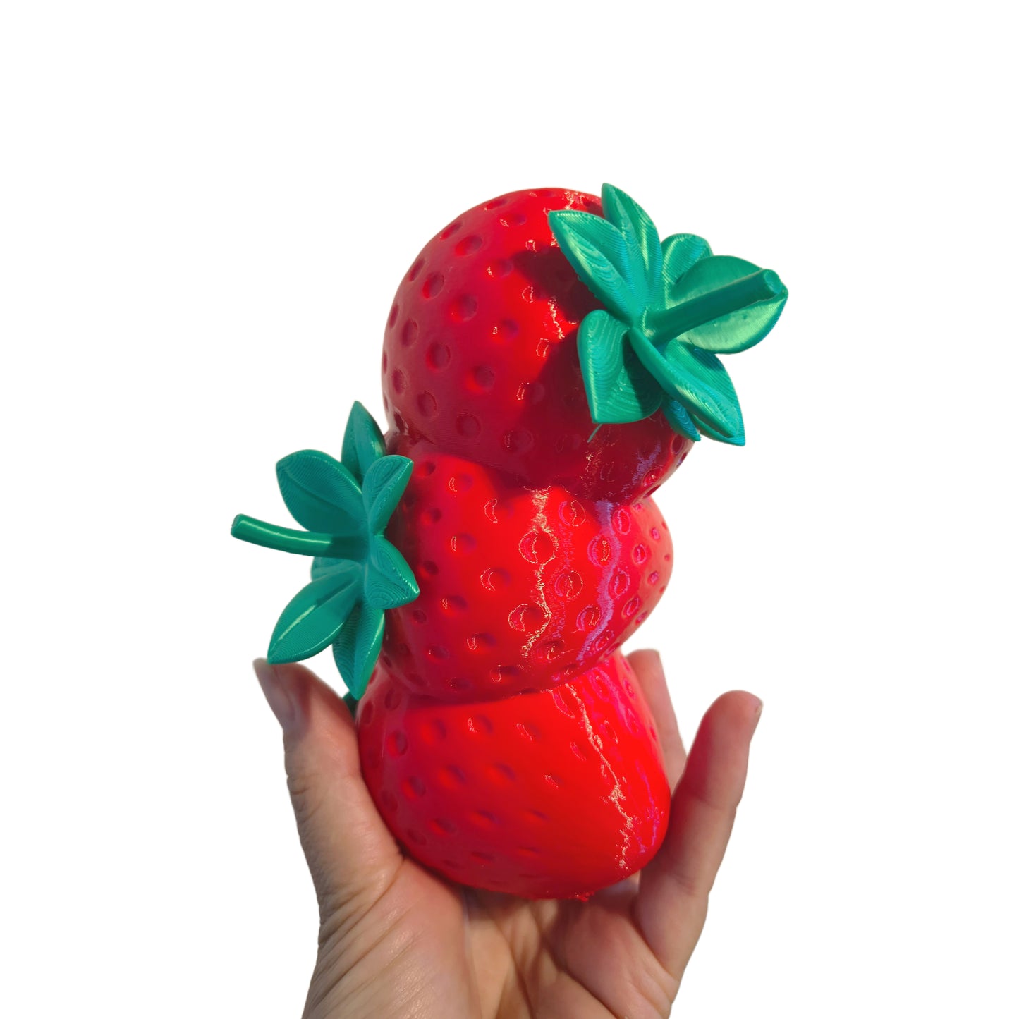 Vaso Decorativo Morango – Decoração Moderna com Flores Secas | Kreate3D