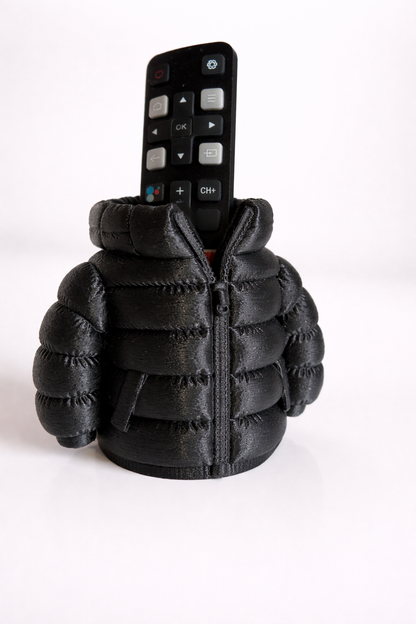 Porta-canetas E Porta-objetos De Mesa Design jaqueta longa  Puffer preta