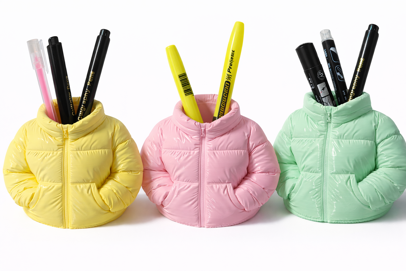 Porta-canetas E Porta-objetos De Mesa Design Jaqueta Colorid