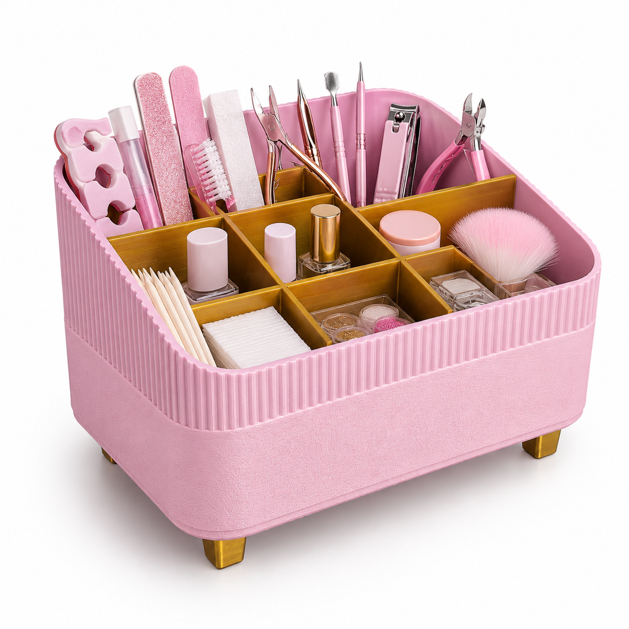 Organizador Multifuncional Nude com Divisórias 🤍✨