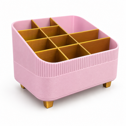 Organizador Multifuncional Nude com Divisórias 🤍✨