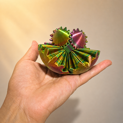 Bola Giratória 3D Transformável – Efeito Hipnotizante ✨