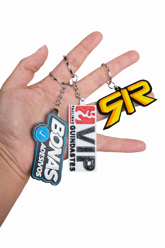 Kit  50   Chaveiros Personalizados Da Sua Empresa Cor Variadas