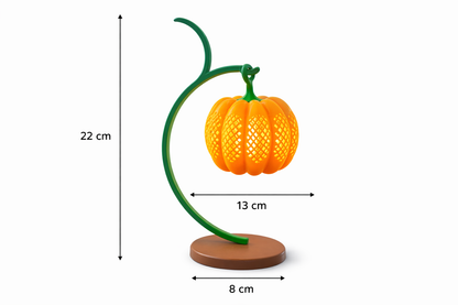 Luminária Decorativa de Abóbora Led Artesanal Com Lâmpada