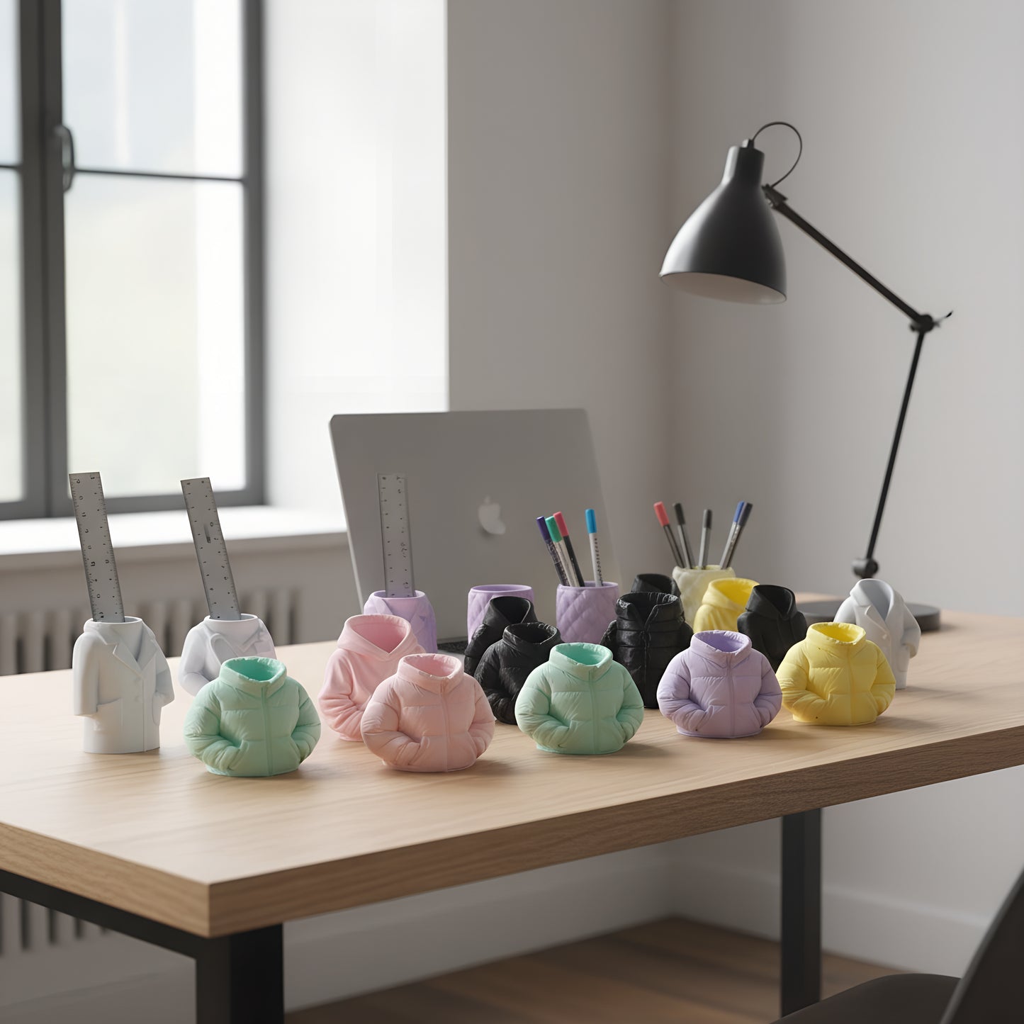 Porta-canetas E Porta-objetos De Mesa Design Jaqueta Colorid